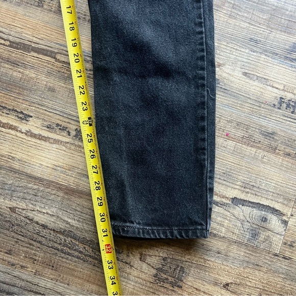 Levi's Mens 505 Regular Fit Black Denim Jeans Straight Leg Y2K Vtg Size 34x34 - Picture 5 of 9